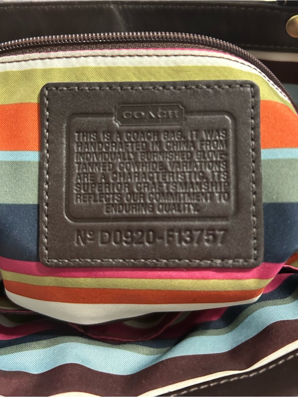 Coach Lily Legacy Brown Turn Lock Purse - Picture 2 of 7